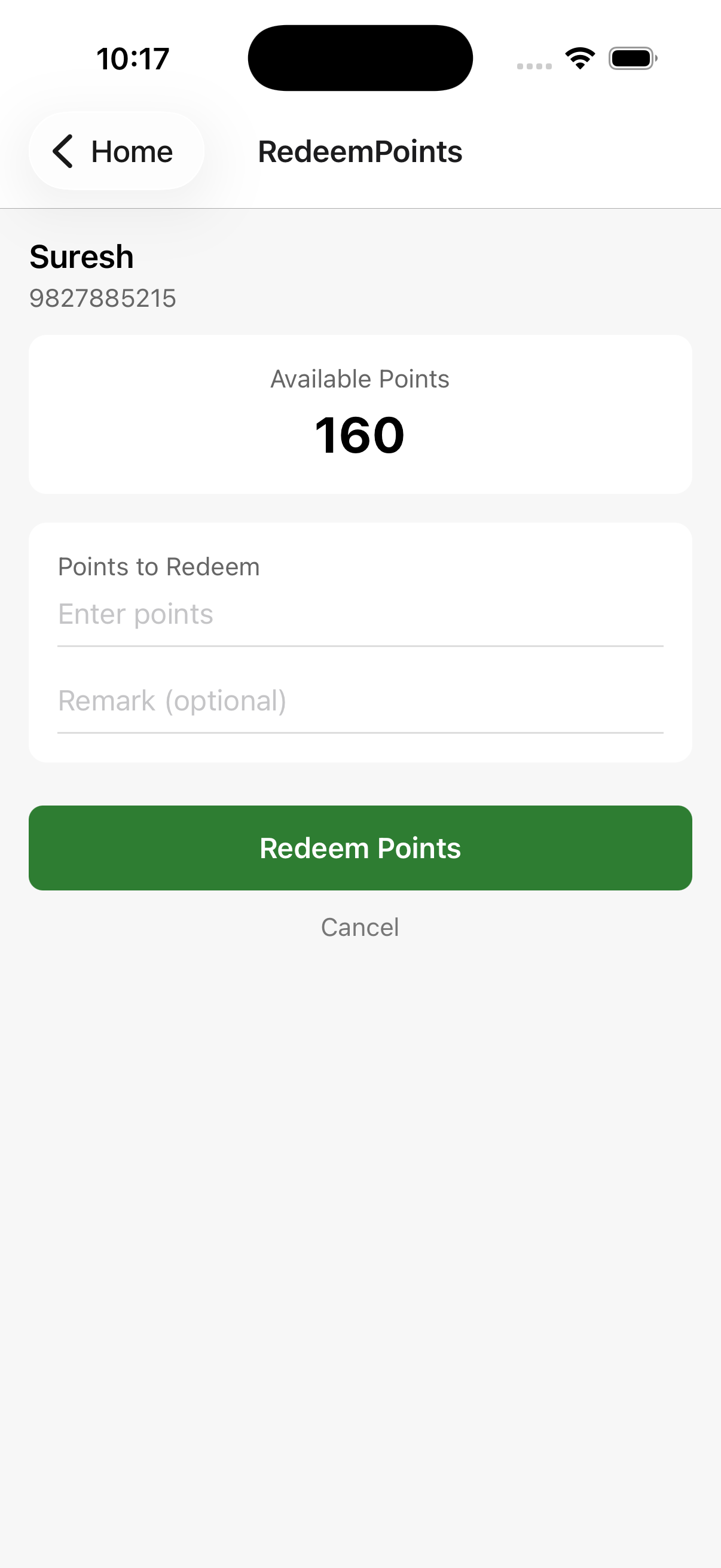 Redeem Points